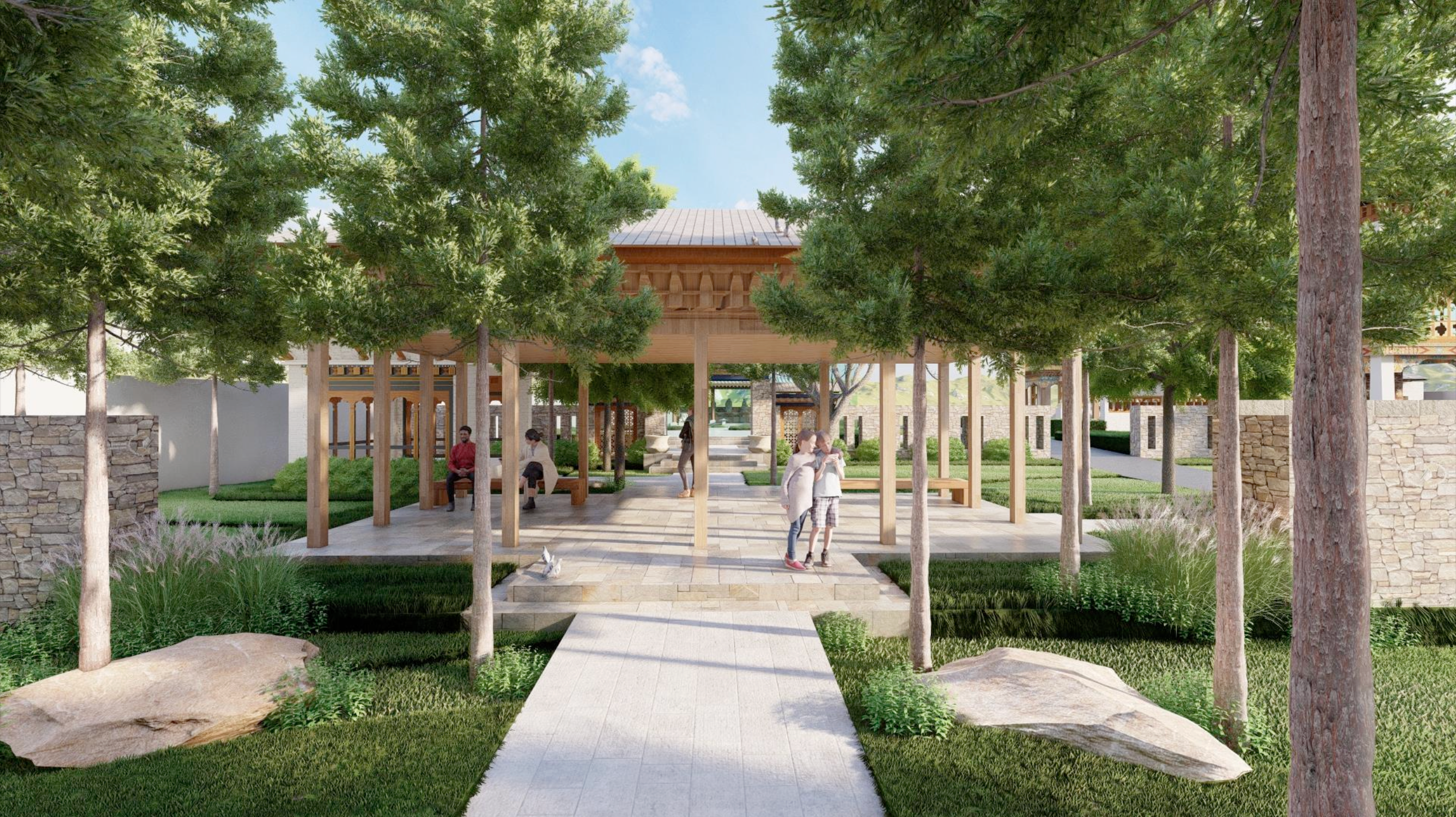 A Walk Through the Masterplan: From Arrival to Sacred Courtyards